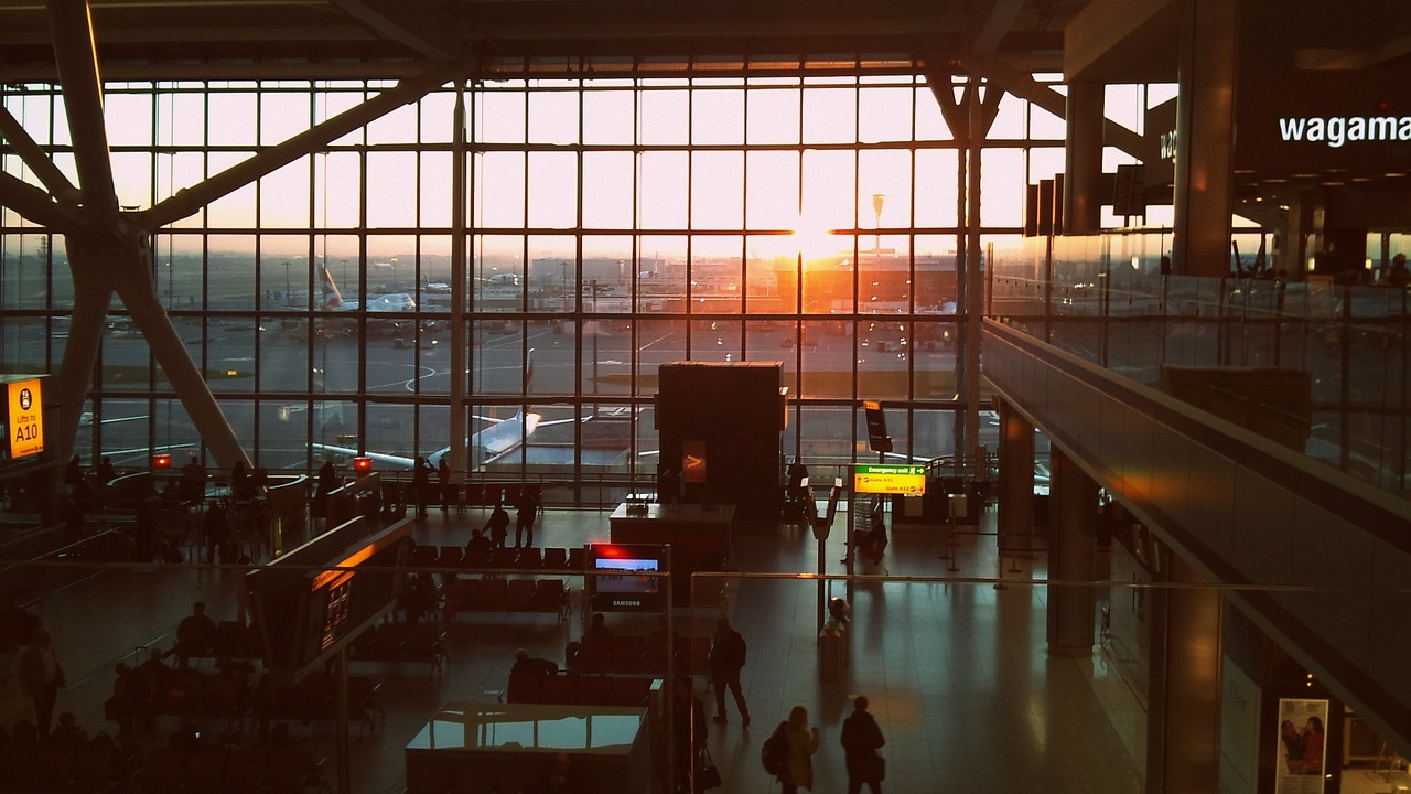 London Heathrow Airport View from an Airport - Carry On Only Packing
