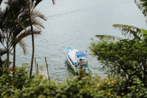 An empty boat at the shores of Lake Atitlan