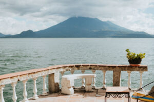 lower terrace at La Casa del Mundo, Lake Atitlan, Guatemala