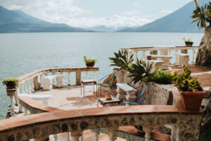 Multi-level terraces over looking Lake Atitlan