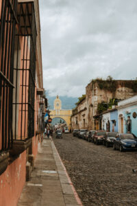 Travel Photography of Arch Street, Antigua, Guatemala