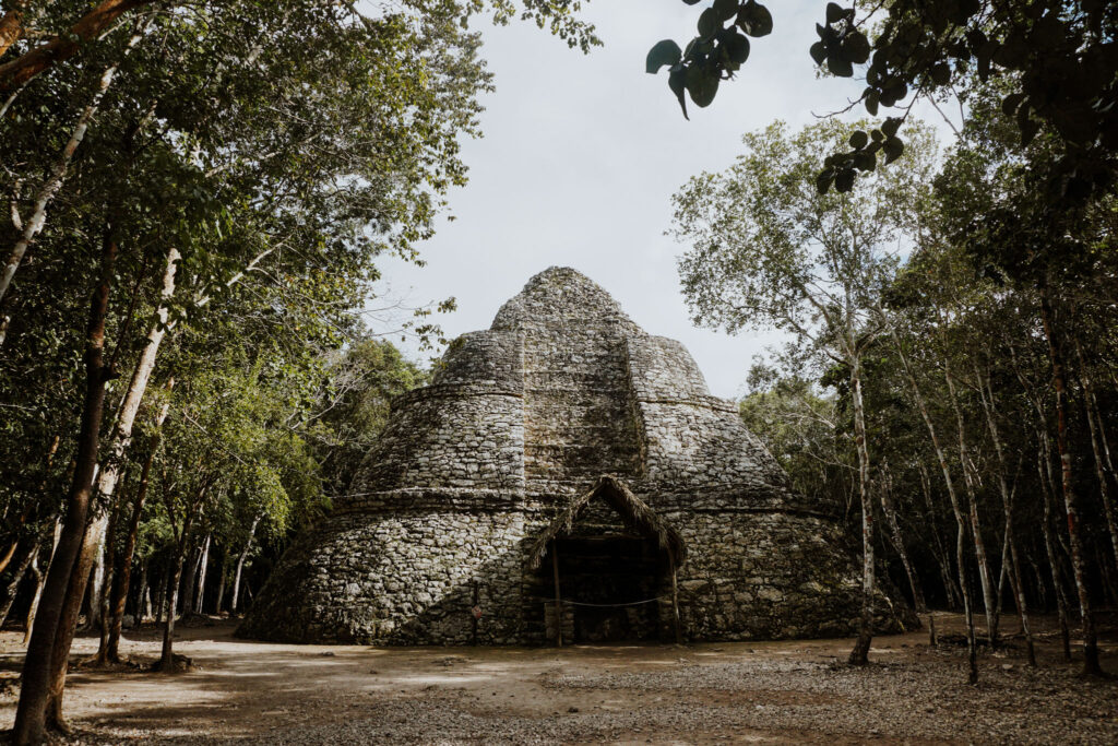 Pyramid in Coba Ruins