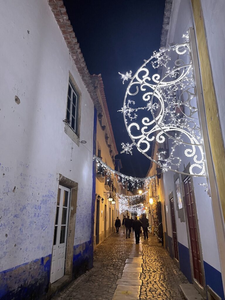 Festive Óbidos Portugal Night