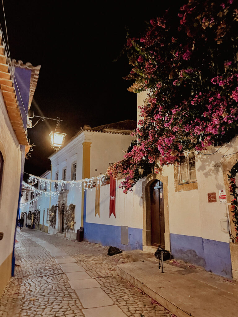 Óbidos Portugal Streets at Night