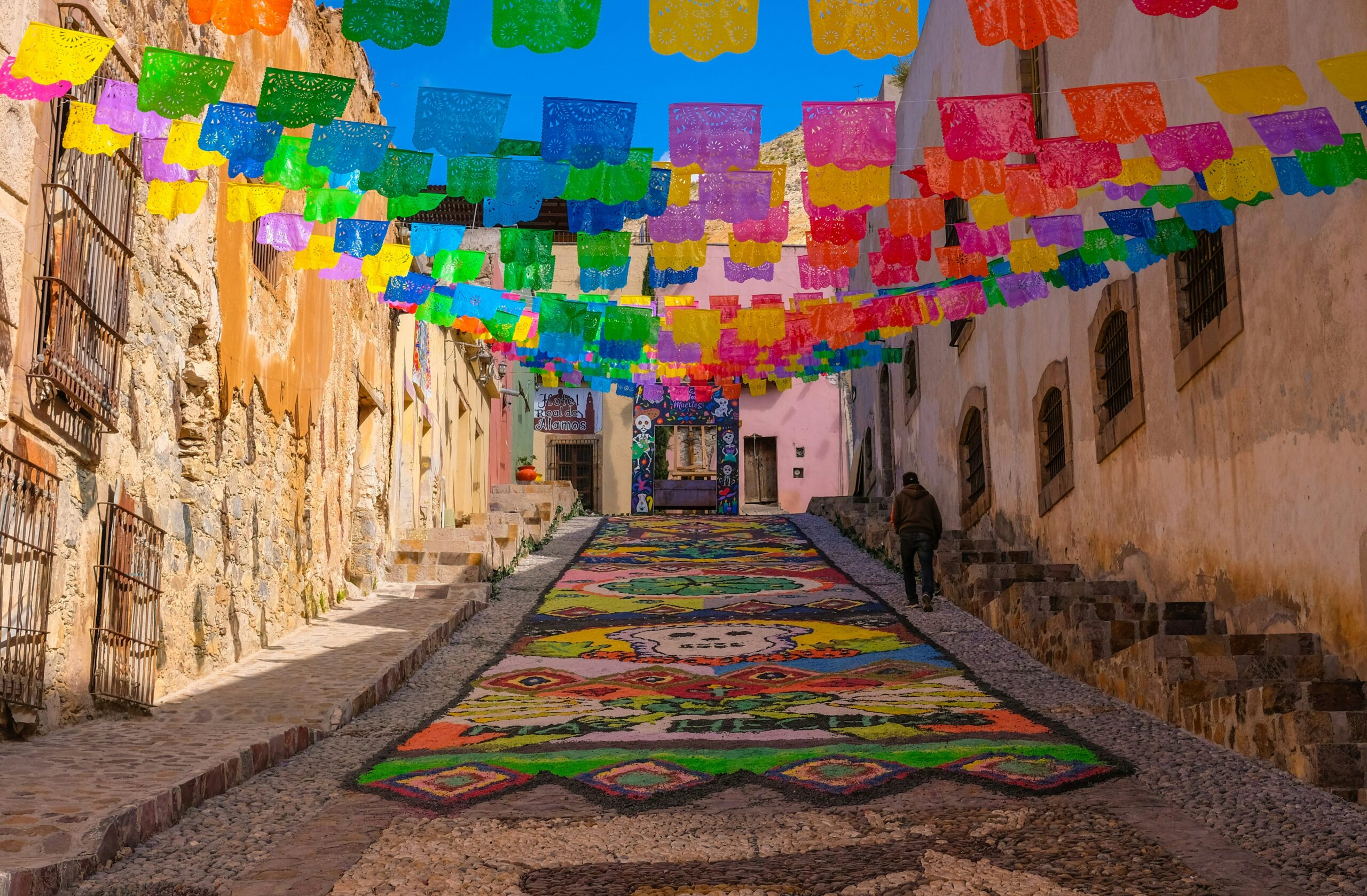 Real de Catorce, desert town cobblestone streets, one of the top small towns in Mexico