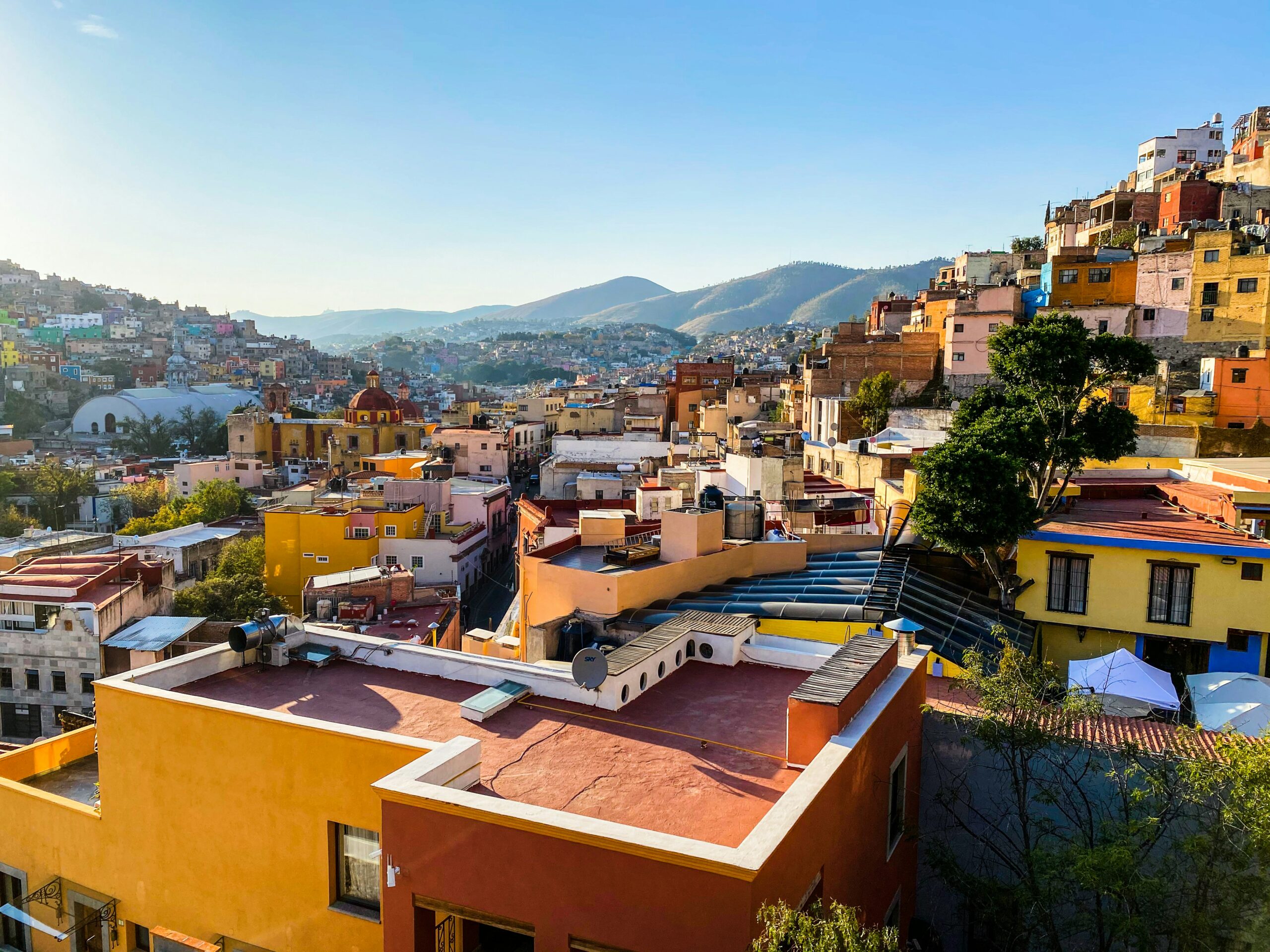 Guanajuato, colorful hillside houses, one of the top small towns in Mexico