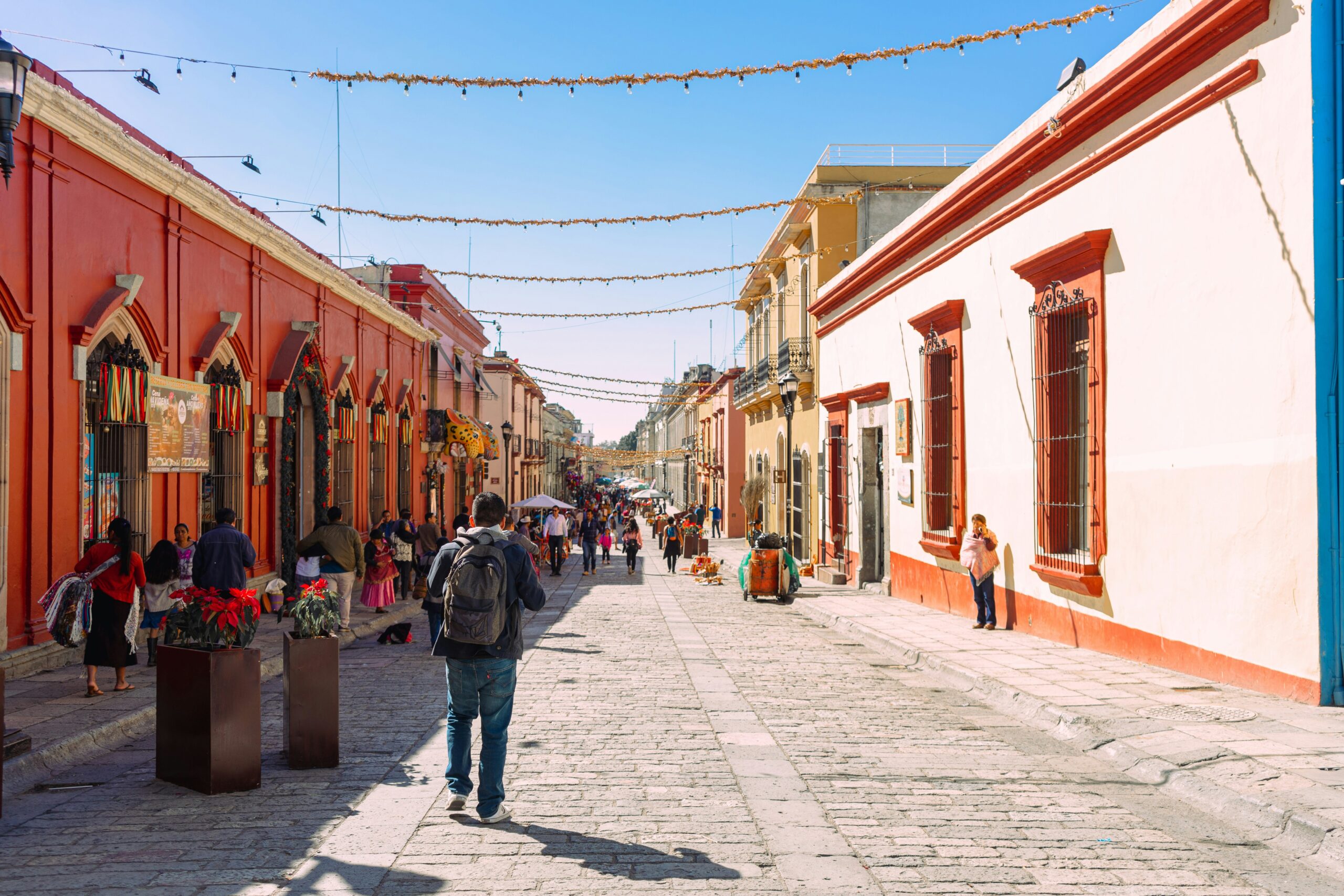 Oaxaca City, cultural street, one of the top small towns in Mexico