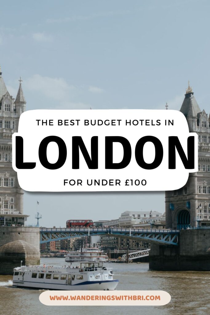 Budget Hotels in London Pinterest Pin