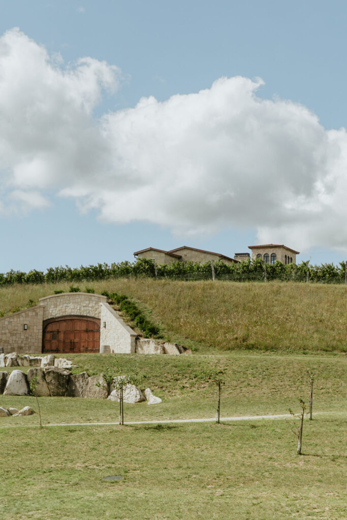 Mari Vineyards atop the hill with vineyard views Old Mission