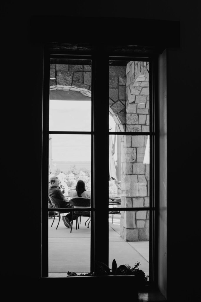 Mari Vineyards View from inside Traverse City Wineries