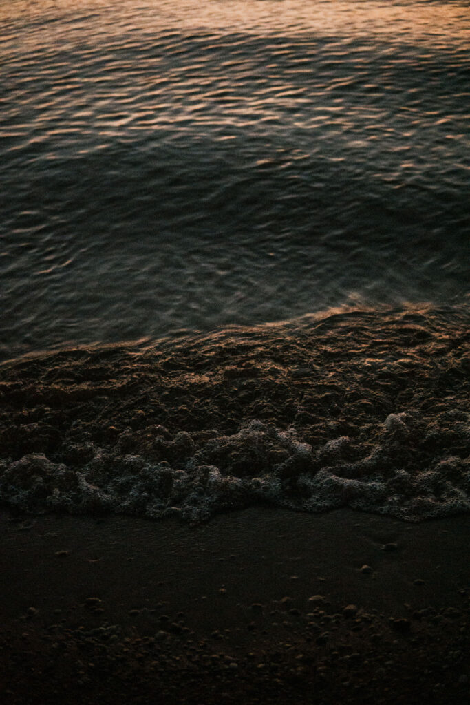 Esch Beach Water Sunset Traverse City Travel Guide