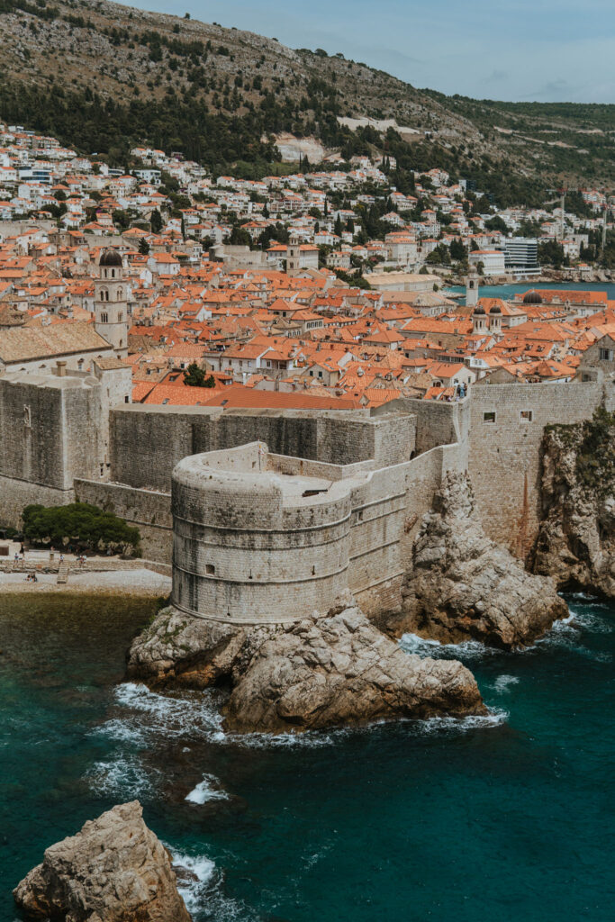Overlooking West Harbor Pile Gate Cheap Eats Dubrovnik