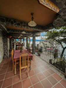 Restaurant at Hotel La Casa del Mundo, Lake Atitlan, Guatemala