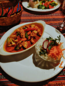 Food at Hotel La Casa del Mundo, Lake Atitlan, Guatemala