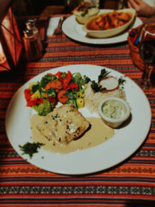 Food at Hotel La Casa del Mundo, Lake Atitlan, Guatemala