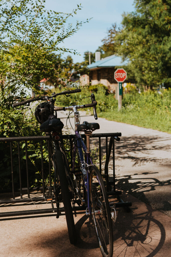 TART Trail Suttons Bay Bike Rack Bike Rentals Traverse City