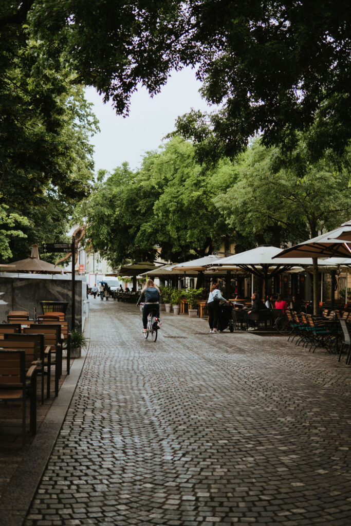 Budget Hotels Ljubljana Cobblestone Street Cafes